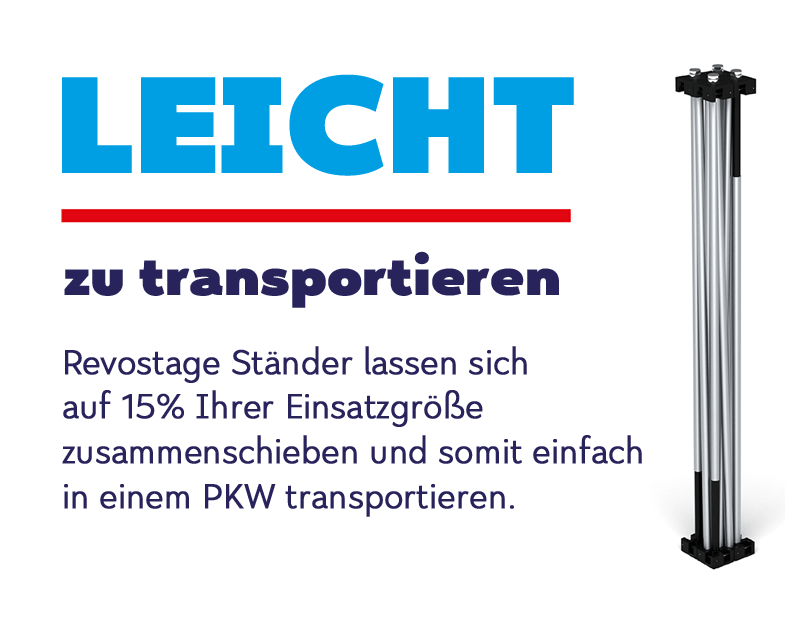 Revostage - Leicht zu transportieren